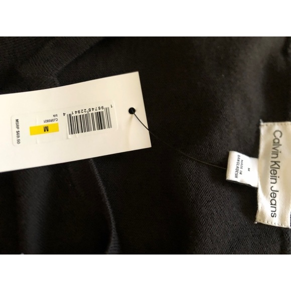 Calvin Klein Jeans Hooded  lightweight sweatshirt Size Medium NWT - Picture 3 of 6